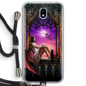 CaseCompany Kinderen van de nacht: Samsung Galaxy J5 (2017) Transparant Hoesje met koord