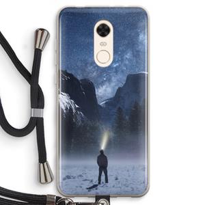 CaseCompany Wanderlust: Xiaomi Redmi 5 Transparant Hoesje met koord