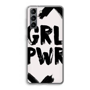 CaseCompany Girl Power #2: Samsung Galaxy S21 Transparant Hoesje