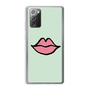 CaseCompany Kusje: Samsung Galaxy Note 20 / Note 20 5G Transparant Hoesje