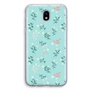CaseCompany Small white flowers: Samsung Galaxy J5 (2017) Transparant Hoesje