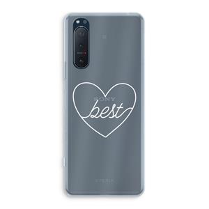 CaseCompany Best heart pastel: Sony Xperia 5 II Transparant Hoesje