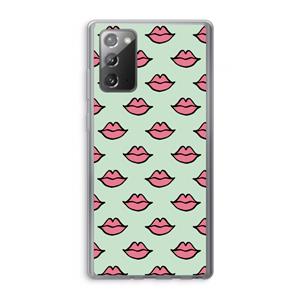 CaseCompany Lipjes: Samsung Galaxy Note 20 / Note 20 5G Transparant Hoesje
