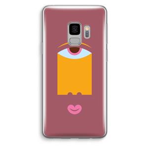 CaseCompany Mono V: Samsung Galaxy S9 Transparant Hoesje