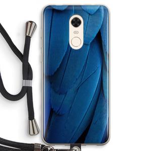CaseCompany Pauw: Xiaomi Redmi 5 Transparant Hoesje met koord