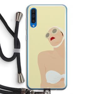 CaseCompany Summer: Samsung Galaxy A50 Transparant Hoesje met koord