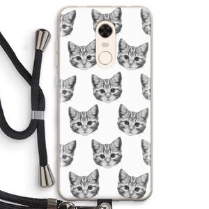 CaseCompany Kitten: Xiaomi Redmi 5 Transparant Hoesje met koord
