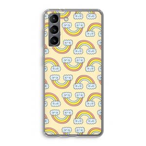 CaseCompany Regenboog: Samsung Galaxy S21 Transparant Hoesje