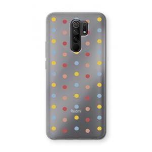 CaseCompany Bollen: Xiaomi Redmi 9 Transparant Hoesje