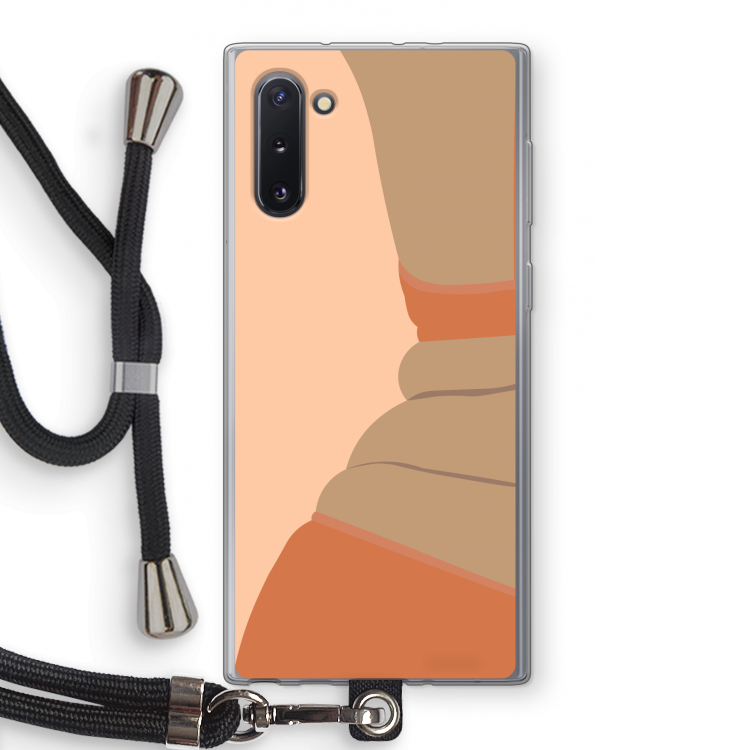 CaseCompany Bikini: Samsung Galaxy Note 10 Transparant Hoesje met koord