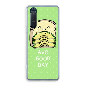 CaseCompany Avo Good Day: Sony Xperia 5 II Transparant Hoesje