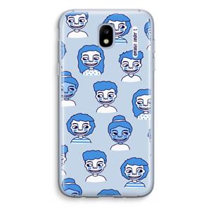 CaseCompany Gezichtjes: Samsung Galaxy J5 (2017) Transparant Hoesje
