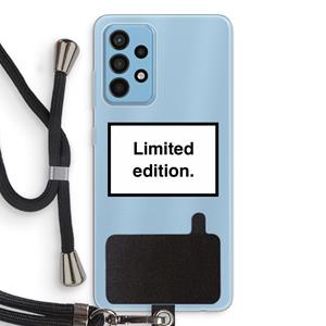CaseCompany Limited edition: Samsung Galaxy A52 Transparant Hoesje met koord