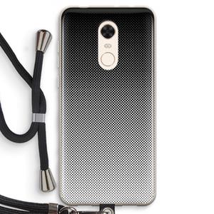 CaseCompany Musketon Halftone: Xiaomi Redmi 5 Transparant Hoesje met koord