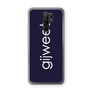 CaseCompany Gijweet: Xiaomi Redmi 9 Transparant Hoesje