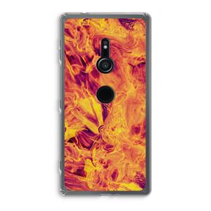 CaseCompany Eternal Fire: Sony Xperia XZ2 Transparant Hoesje