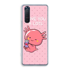 CaseCompany Love You A Lotl: Sony Xperia 5 II Transparant Hoesje