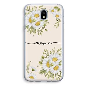 CaseCompany Daisies: Samsung Galaxy J5 (2017) Transparant Hoesje