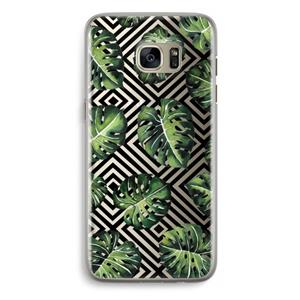 CaseCompany Geometrische jungle: Samsung Galaxy S7 Edge Transparant Hoesje