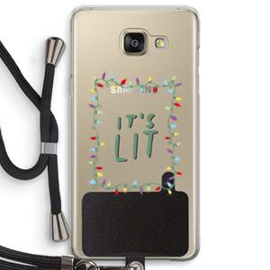 CaseCompany It's Lit: Samsung Galaxy A5 (2016) Transparant Hoesje met koord
