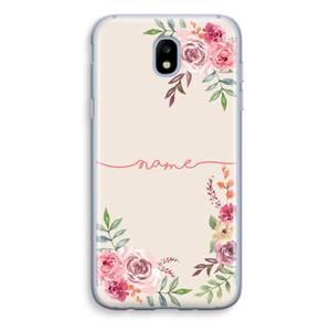 CaseCompany Rozen: Samsung Galaxy J5 (2017) Transparant Hoesje