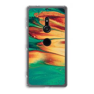 CaseCompany Green Inferno: Sony Xperia XZ2 Transparant Hoesje