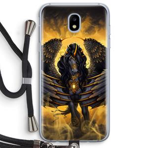 CaseCompany Pegasus: Samsung Galaxy J5 (2017) Transparant Hoesje met koord