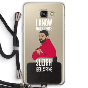 CaseCompany Sleigh Bells Ring: Samsung Galaxy A5 (2016) Transparant Hoesje met koord