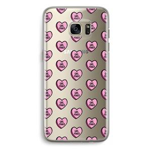 CaseCompany GIRL POWER: Samsung Galaxy S7 Edge Transparant Hoesje