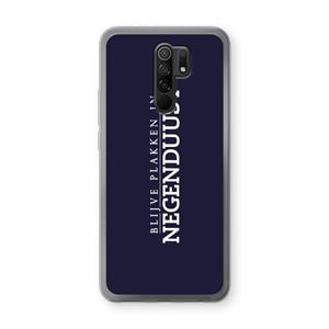CaseCompany Blijve plakken in Negenduust: Xiaomi Redmi 9 Transparant Hoesje