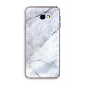 CaseCompany Witte marmer: Samsung Galaxy J4 Plus Transparant Hoesje