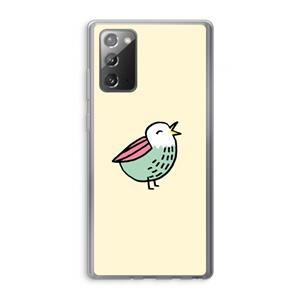 CaseCompany Birdy: Samsung Galaxy Note 20 / Note 20 5G Transparant Hoesje