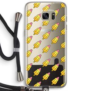 CaseCompany Waterijsjes: Samsung Galaxy S7 Edge Transparant Hoesje met koord