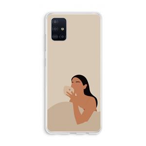 CaseCompany Fresh coffee: Galaxy A51 4G Transparant Hoesje