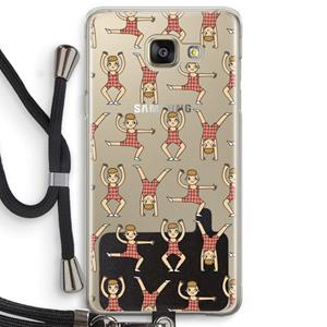 CaseCompany Gymboys: Samsung Galaxy A5 (2016) Transparant Hoesje met koord