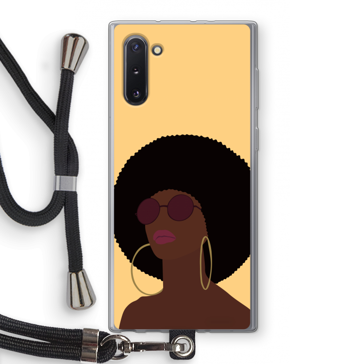 CaseCompany Golden hour: Samsung Galaxy Note 10 Transparant Hoesje met koord