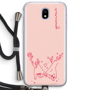 CaseCompany Best Friends: Samsung Galaxy J5 (2017) Transparant Hoesje met koord