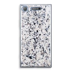 CaseCompany Gespikkelde marmer: Sony Xperia XZ1 Transparant Hoesje