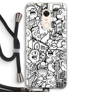 CaseCompany Vexx City #2: Xiaomi Redmi 5 Transparant Hoesje met koord