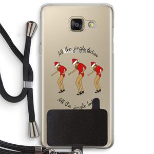 CaseCompany Jingle Ladies: Samsung Galaxy A5 (2016) Transparant Hoesje met koord