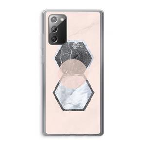CaseCompany Creatieve toets: Samsung Galaxy Note 20 / Note 20 5G Transparant Hoesje