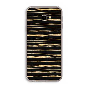 CaseCompany Gouden strepen: Samsung Galaxy J4 Plus Transparant Hoesje
