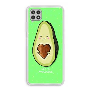 CaseCompany Avocuddle: Samsung Galaxy A22 4G Transparant Hoesje