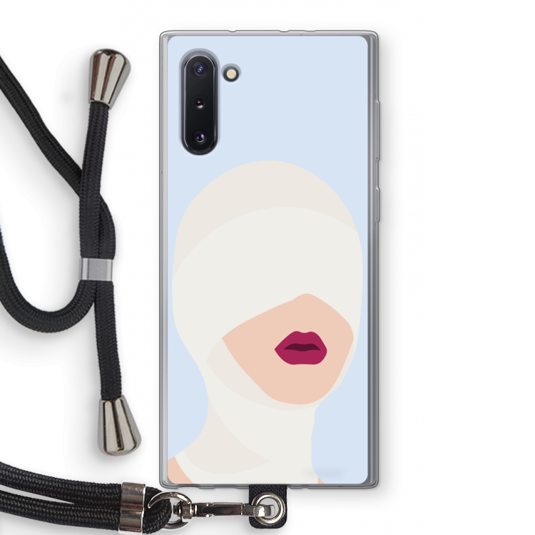 CaseCompany Incognito: Samsung Galaxy Note 10 Transparant Hoesje met koord