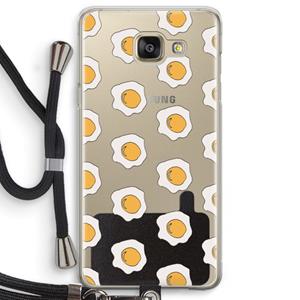 CaseCompany Bacon to my eggs #1: Samsung Galaxy A5 (2016) Transparant Hoesje met koord