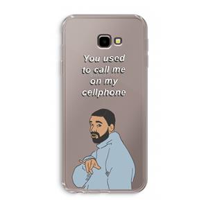 CaseCompany Hotline bling: Samsung Galaxy J4 Plus Transparant Hoesje