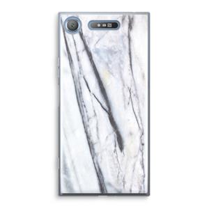 CaseCompany Gestreepte marmer: Sony Xperia XZ1 Transparant Hoesje