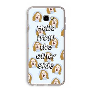 CaseCompany Hello: Samsung Galaxy J4 Plus Transparant Hoesje