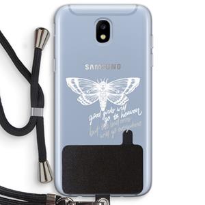 CaseCompany Good or bad: Samsung Galaxy J5 (2017) Transparant Hoesje met koord