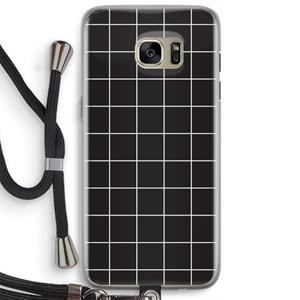 CaseCompany Rooster 2: Samsung Galaxy S7 Edge Transparant Hoesje met koord